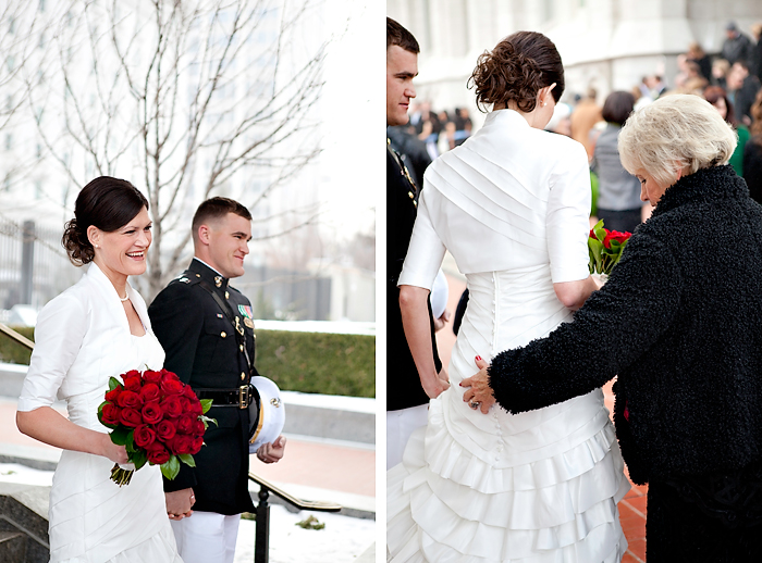 For any unfamiliar with LDS weddings the photographers are not allowed